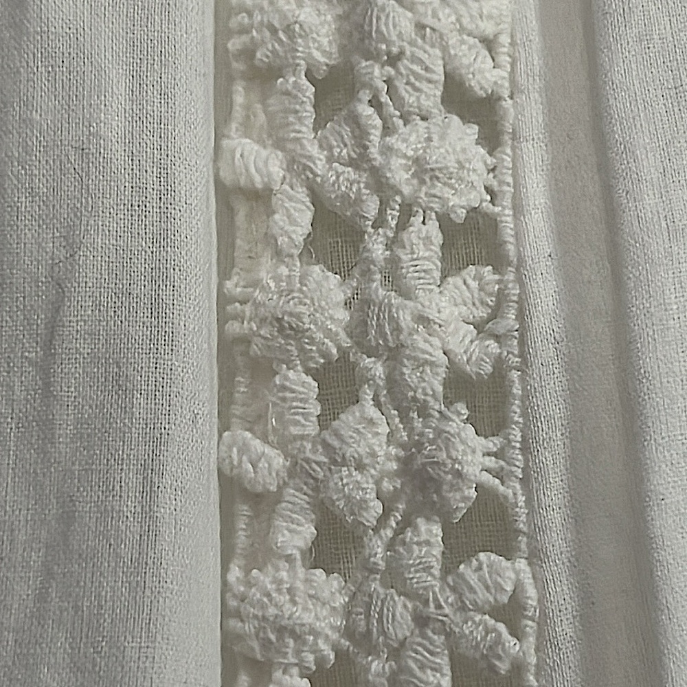 Kim Rogers White Midi Skirt with Lace Panels - Picture 5 of 8